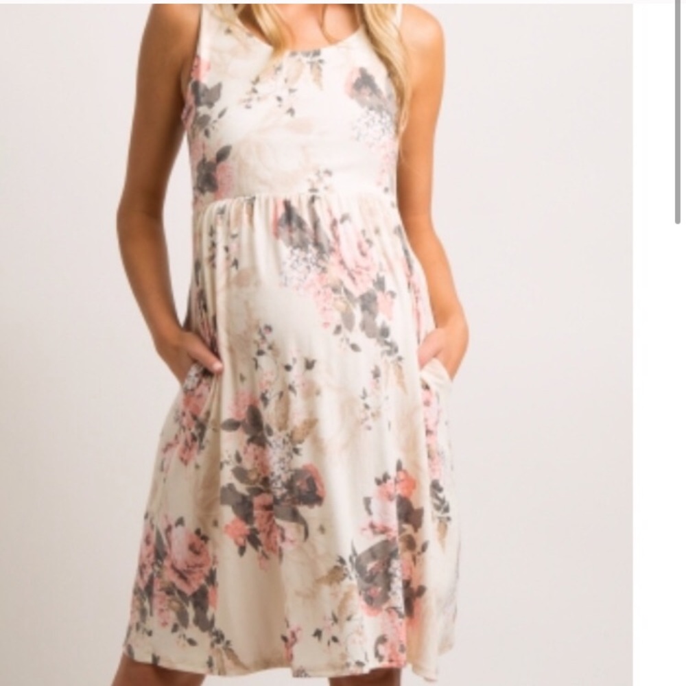 Floral maternity dress